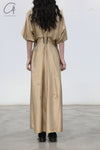MUTEDANCE silk waist adjustable long skirt MD23FW21 bronze PM103